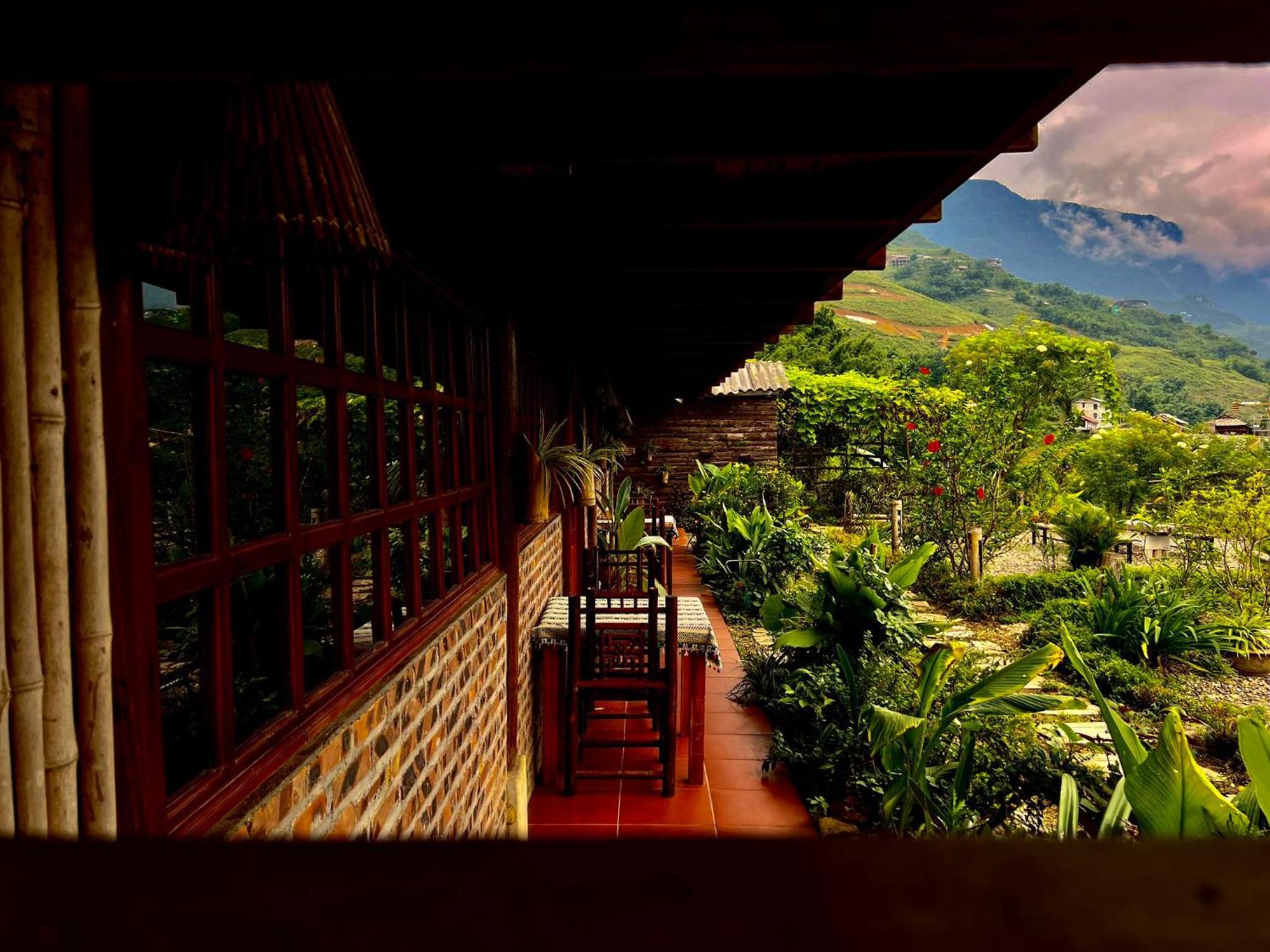Ferienwohnung Sapa Rosie Stilt House Exterior foto